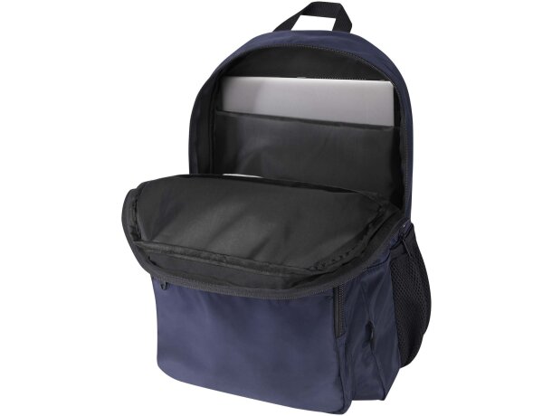 Mochila portátil 15 pulgadas Trend Plus con certificado GRS Azul marino detalle 11
