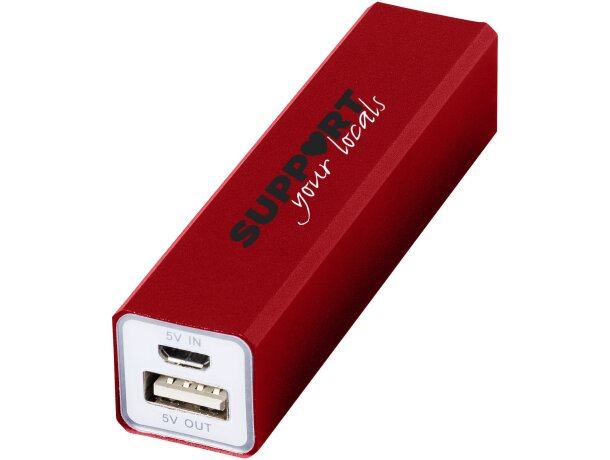 Powerbank portatil de 2200mah Volt Rojo detalle 1