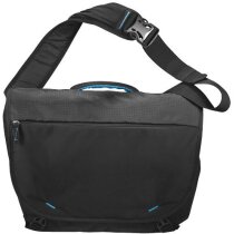 Bolsa de mensajero para portátil de 15,4" personalizada negro intenso Bolsa de mensajero para portátil de 15,4" personalizada negro intenso