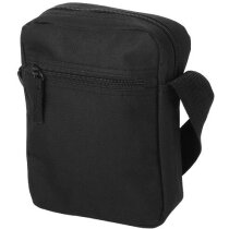 Bolsa bandolera de poliéster 600D personalizada negro intenso Bolsa bandolera de poliéster 600D personalizada negro intenso
