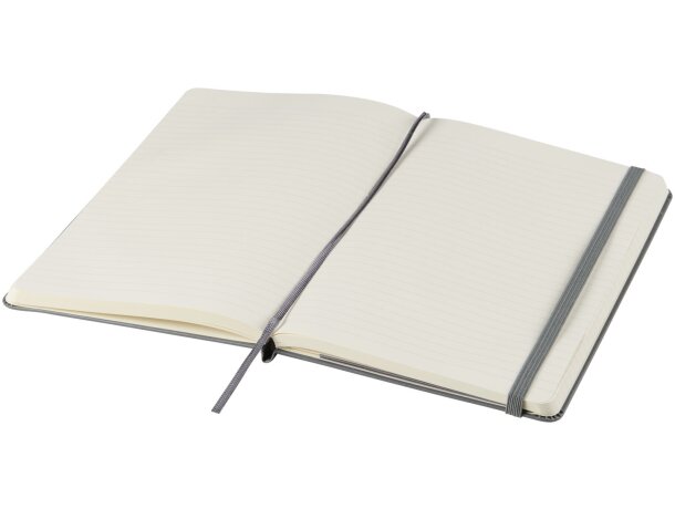 Libreta tapa dura rayada Classic Moleskine con cierre elástico Gris pizarra detalle 14