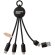 Cable de carga 5 en 1 SCX.design C14 con materiales reciclados Negro intenso detalle 2