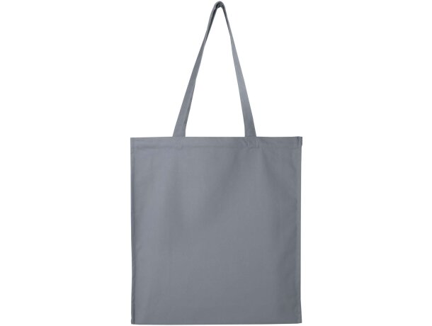 Bolsa tote algodón reciclado GRS con refuerzos Florida 14L Gris detalle 33