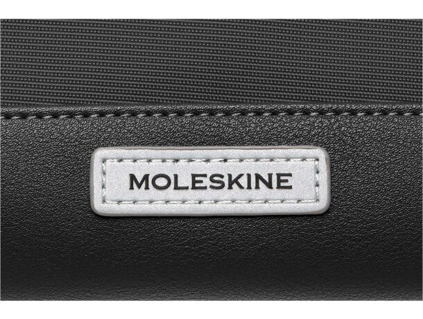 Mochila enrollable Moleskine Metro en poliamida Rilsan Negro intenso detalle 7