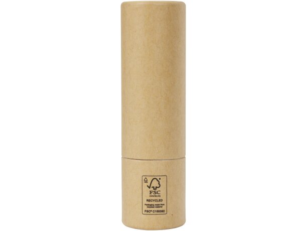 Bálsamo labial Adony SPF15 en envase de papel reciclado Natural detalle 3