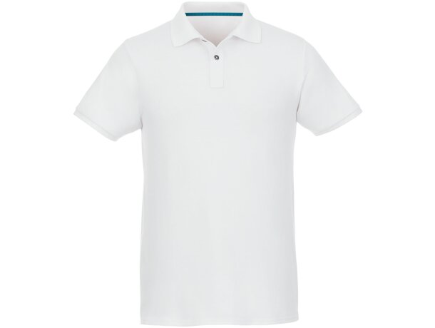 Polo de manga corta de material reciclado orgánico GRS para hombre Beryl para empresas