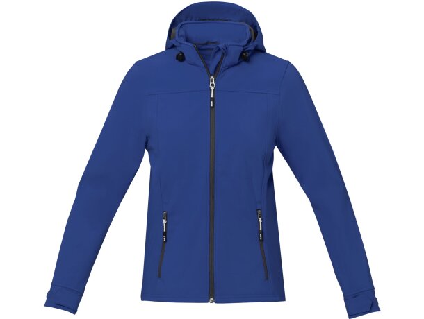 Chaqueta softshell mujer Langley corte entallado impermeable Azul detalle 10