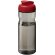 Bidón deportivo de 650 ml con tapa Flip H2O Active® Base Tritan™ Carbón/rojo