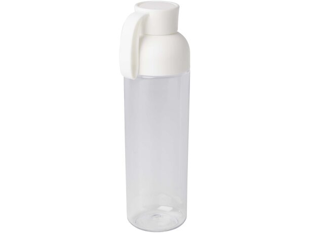 Botella agua RPET 600ml Illuminate con asa silicona Blanco detalle 10