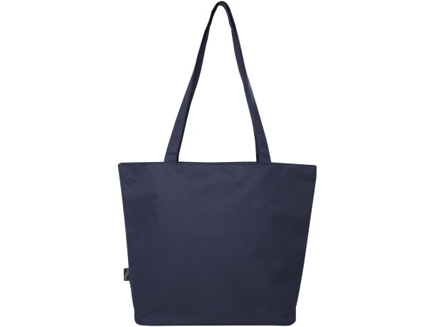 Bolsa tote con cremallera Panama de 20L certificada GRS Azul marino detalle 8