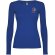Camiseta manga larga mujer algodón 100% Roly Extreme Azul real detalle 9