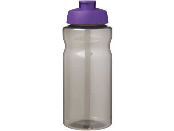 Bidón deportivo H2O Active Eco Big Base reciclado oceánico Carbón/morado detalle 5