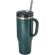 Vaso térmico con pajita Melbourne 1200ml acero reciclado Verde brillante