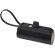 Batería externa Alnair 5000 mAh con plástico reciclado Negro intenso detalle 4