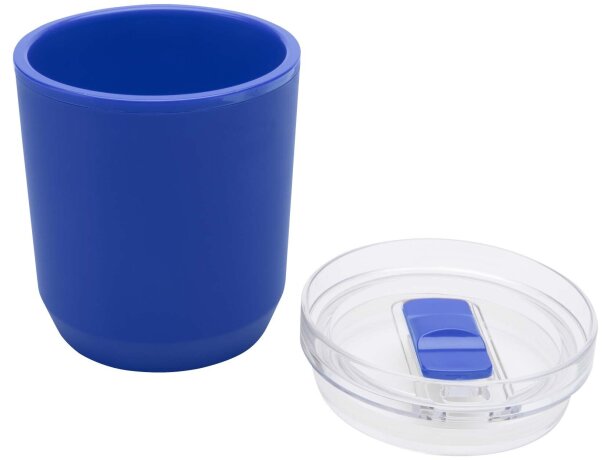 Vaso de doble pared Hudson 180ml plástico reciclado Azul detalle 19