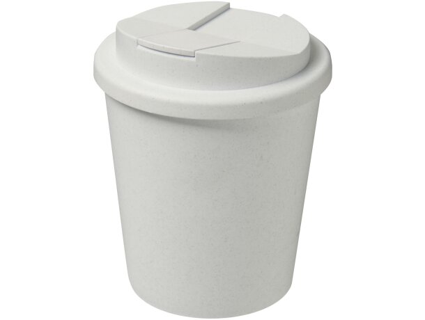 Vaso reciclado de 250 ml con tapa antigoteo Americano® Espresso Negro intenso detalle 3