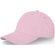 Gorra de 6 paneles Davis Rosa claro