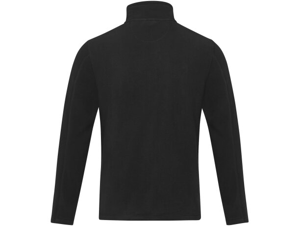 Chaqueta polar reciclada GRS con cremallera hombre Amber Negro intenso detalle 23