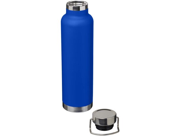 Botella Thor 650ml acero inoxidable reciclado certificado RCS Azul real detalle 34