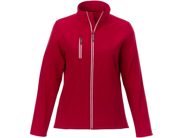 Chaqueta softshell Orion con microforro para mujer Rojo detalle 2