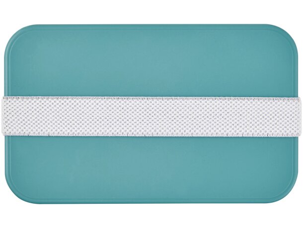 Fiambrera sostenible 700ml MIYO Renew de bioplástico Azul arrecife/blanco detalle 25