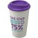 Vaso de plástico con tapa de rosca polipropileno reciclado 350ml Blanco/morado detalle 17