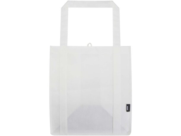 Bolsa tote non woven RPET Liberty con certificado GRS Blanco detalle 6