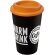 Vaso con aislamiento de 350 ml Americano® Naranja/negro intenso detalle 2