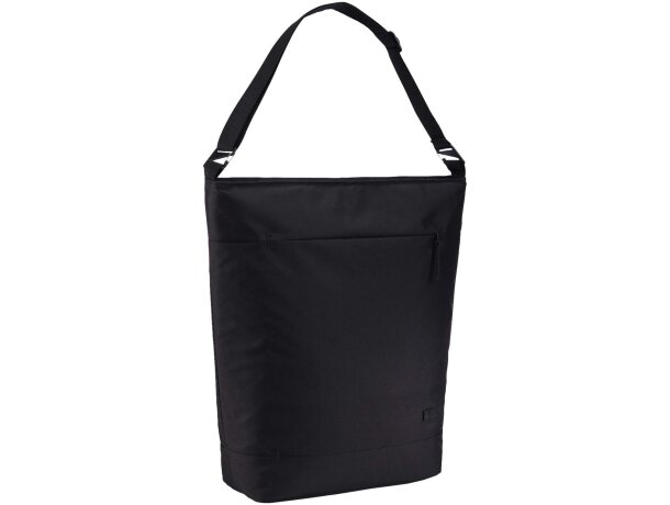 Bolsa tote convertible Case Logic Invigo en poliéster reciclado Negro intenso detalle 8