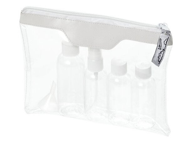 Bolsa Liquidos Avion,4 Bolsas de Kit Viaje Avions de 20 x 20 cm,Neceser  Viaje Transparente,Neceser de Maquillaje Impermeable a Prueba de  Fugas,Neceser Transparente(Blanco,Negro,Gris y Azul) : : Moda