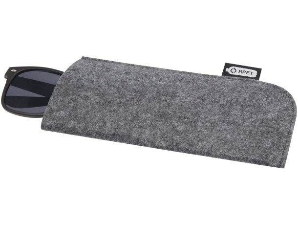 Funda gafas material reciclado certificado GRS Felta Gris medio detalle 4