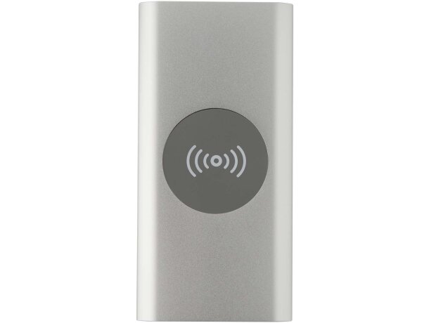 Batería externa inalámbrica Juice 8000 mAh aluminio reciclado Plateado detalle 22