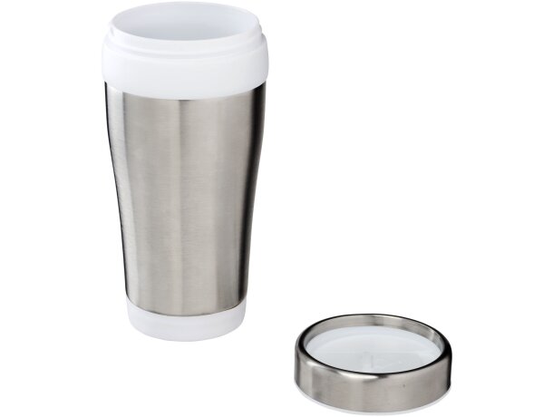 Vaso térmico Elwood con aislamiento de acero reciclado 410 ml Blanco detalle 3