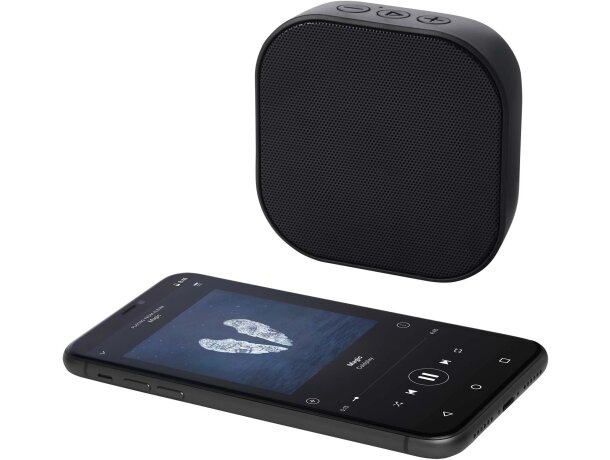 Minialtavoz Bluetooth 3W plástico reciclado certificado RCS Stark Negro intenso detalle 5