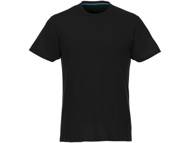 Camiseta de manga corta de material reciclado GRS de hombre Jade Negro intenso detalle 32