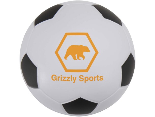 Balón antiestrés Zavi de espuma de poliuretano negro Negro intenso detalle 1