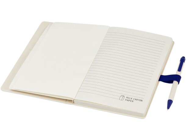 Set libreta A5 y bolígrafo Dairy Dream cartón reciclado Azul detalle 19