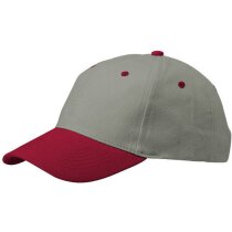 Gorra de 6 paneles y detalles de color personalizada gris Gorra de 6 paneles y detalles de color personalizada gris