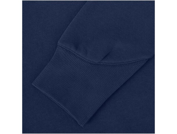 Sudadera con capucha unisex Laguna algodón BCI y poliéster Azul marino detalle 16