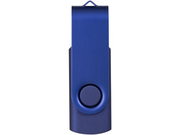 Memoria USB metálica Rotate 4GB con mecanismo rotativo Azul marino detalle 8