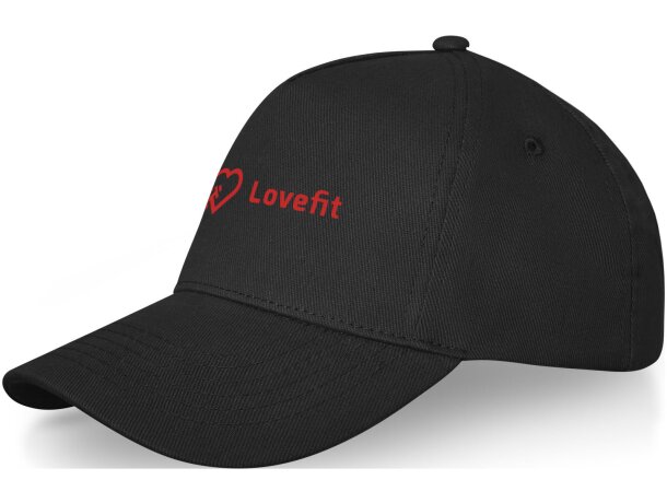 Gorra de 5 paneles totalmente personalizable para tu estilo único Negro intenso detalle 31