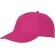 Gorra promocional de 5 paneles con impresión personalizada Magenta