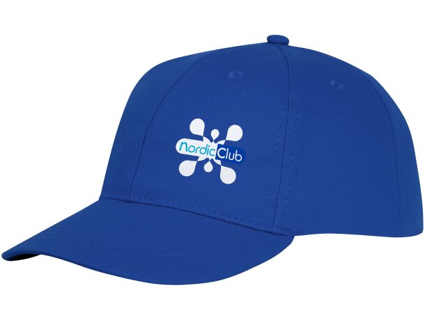 Gorra dividida en 6 paneles. Ideal para merchandising Azul detalle 25