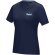 Camiseta orgánica GOTS de manga corta para mujer Azurite Azul marino detalle 14