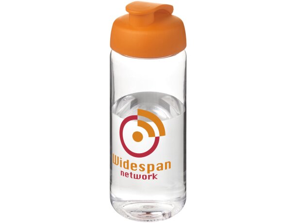 Bidón deportivo con tapa Flip de 600 ml H2O Active® Octave Tritan™ Transparente claro/naranja detalle 24