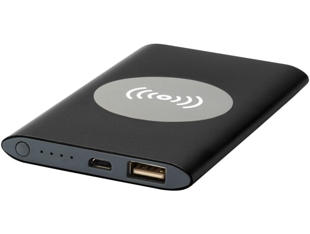 Batería externa inalámbrica Juice de 4000 mAh con aluminio Negro intenso detalle 26