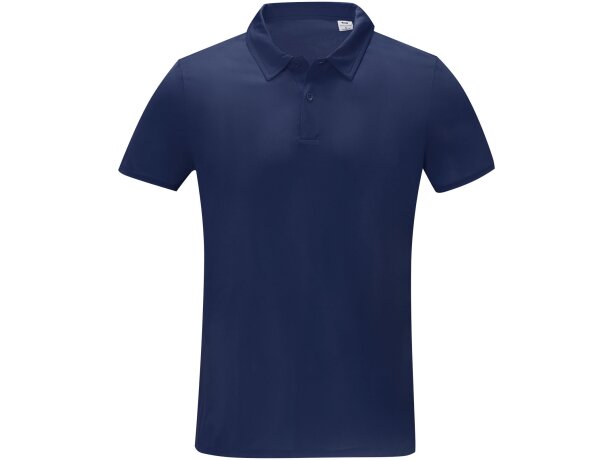 Polo manga corta Deimos cool fit para hombre Azul marino detalle 23