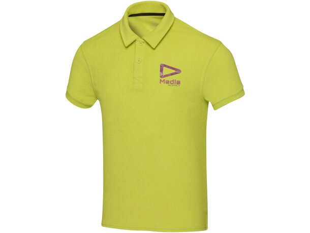 Polo unisex de rizo reciclado Akoya con certificación GRS Lima detalle 1