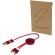 Cable 5 en 1 Alasia aluminio reciclado carga rápida Rojo