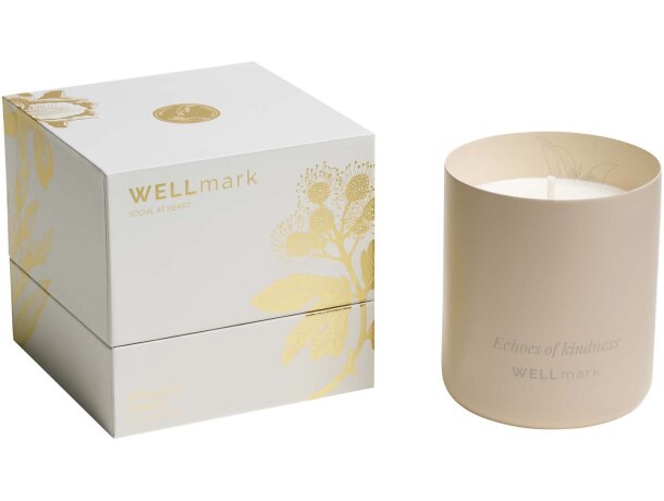 Vela perfumada Wellmark de cera de soja 100% natural detalle 12